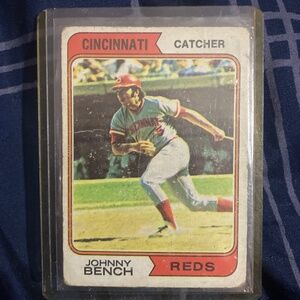 Cincinnati Reds, Johnny bench card 1974